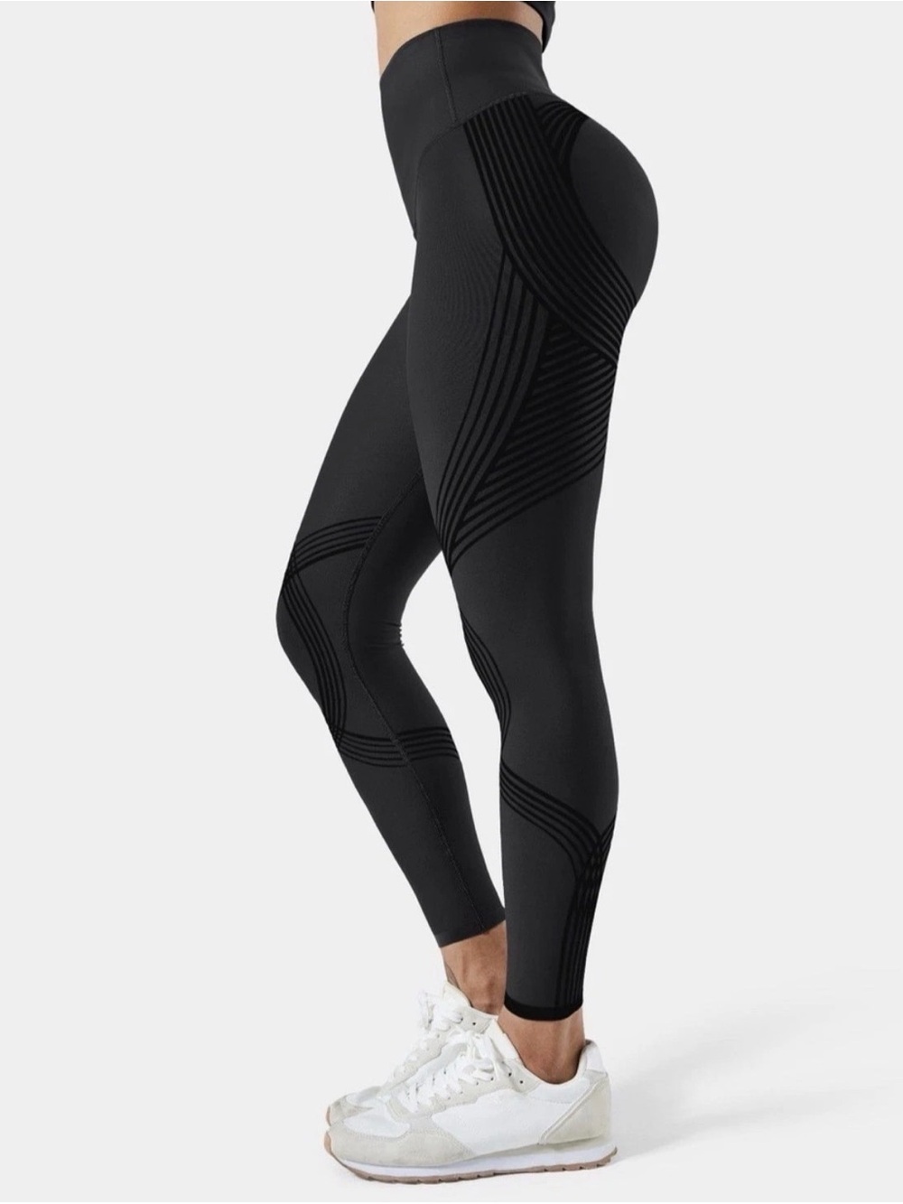 Fanka Women's L High Waisted Body Sculpt Reversible Leggings Compression